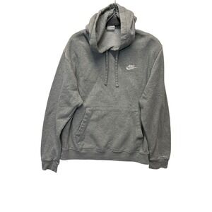 Nike Gray Pullover Hoodie Men's Size Medium Casual Athletic Comfort
